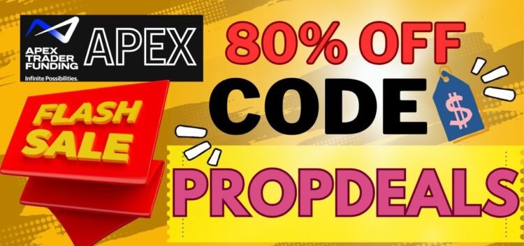 Apex trader funding 80% off discount promo code deal