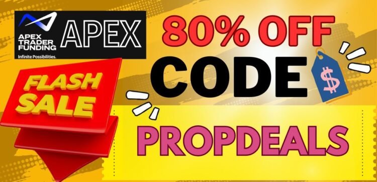 Apex trader funding 80% off discount promo code deal