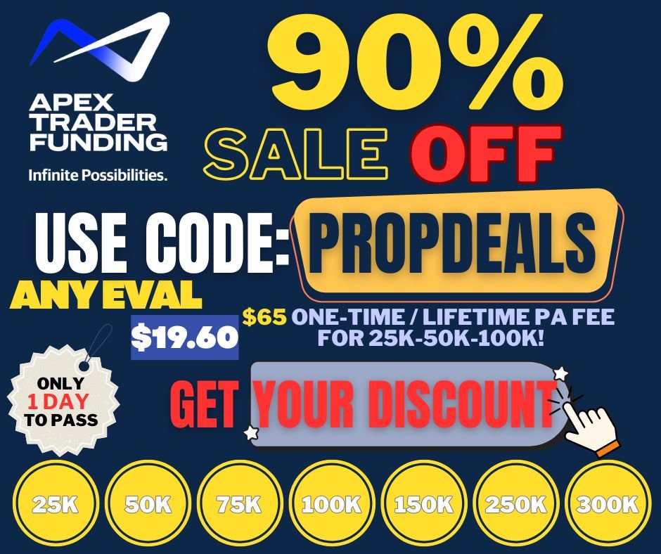 90% off Discount - Apex Trader Funding Evaluations